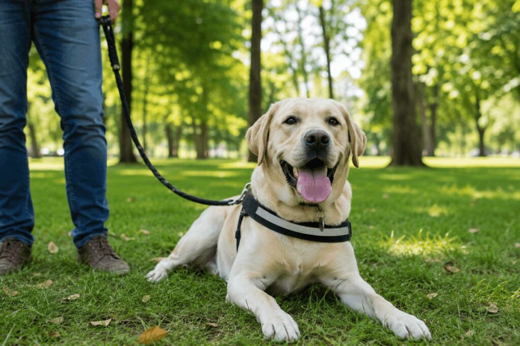 Dog panting due to anxiety